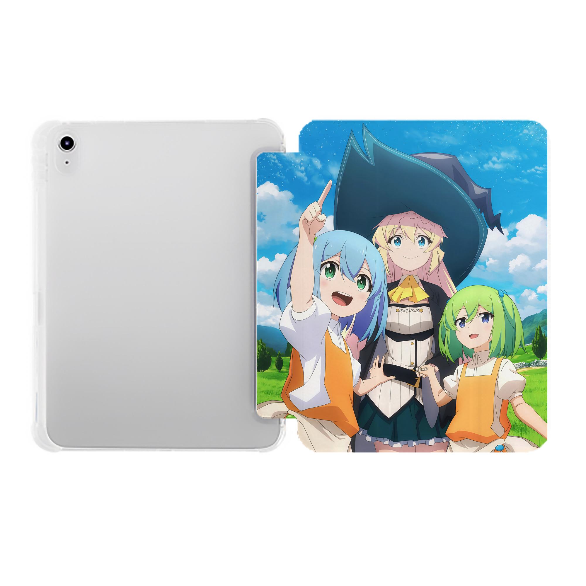 （画像用） 転スラ Regarding Reincarnated to Slime IPad ケース ペン収納付き 三つ折りスタンド PUレザー×シリコン 対応機種9.5/10.5/10.9インチ